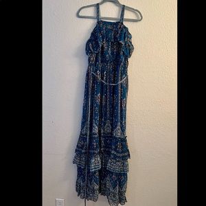 Anthropologie maxi dress- Blue